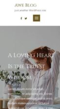 Awe Blog (screenshot mobile)