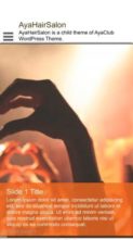AyaHairSalon (screenshot mobile)