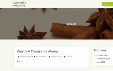 Ayurvedic Medicine (screenshot desktop)