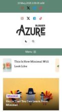 Azure Blogger (screenshot mobile)