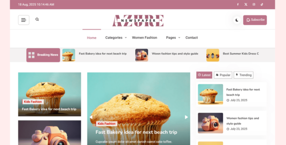 Azure Newspaper (WordPress)