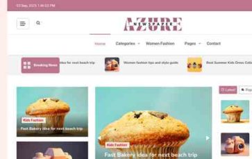 Azure Newspaper (screenshot desktop)