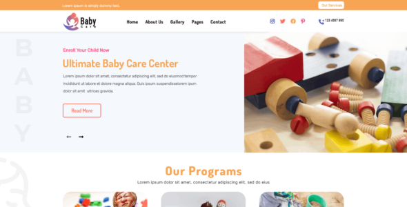 Babysitting Day Care (WordPress)