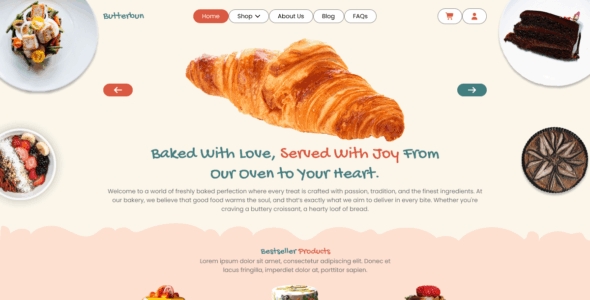Bakery Patisserie Shop (WordPress)