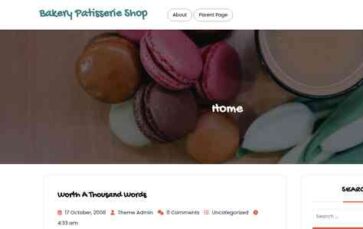 Bakery Patisserie Shop (screenshot desktop)