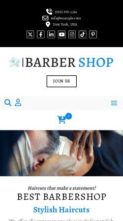 Barbershop (WpDevArt) - (screenshot mobile)