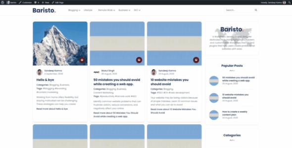 Baristo (WordPress)