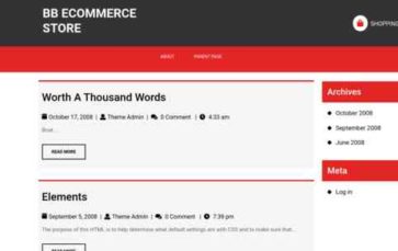 BB Ecommerce Store (screenshot desktop)