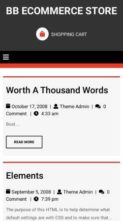 BB Ecommerce Store (screenshot mobile)