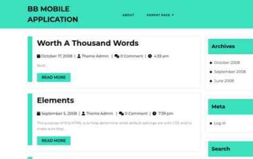 BB Mobile Application (screenshot desktop)