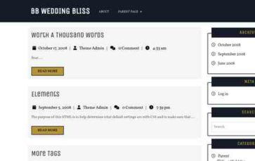BB Wedding Bliss (screenshot desktop)