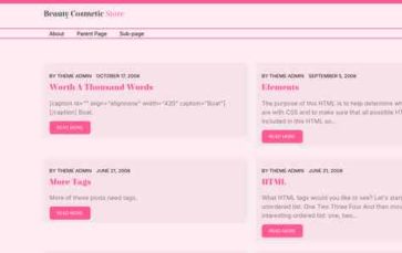 Beauty Cosmetic Store (screenshot desktop)