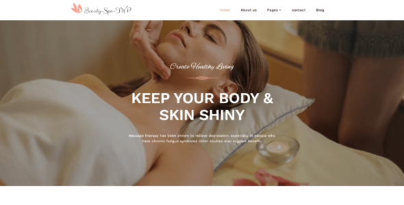 Beauty Parlour Elementor (WordPress)