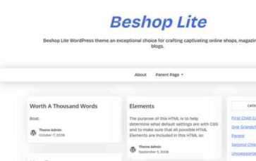 Beshop Lite (screenshot desktop)