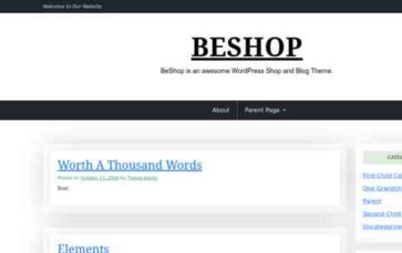 Beshop (WP Theme Space) (screenshot desktop)