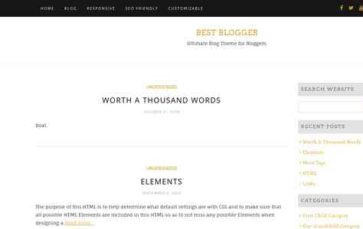 Best Blogger (screenshot desktop)
