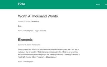 Beta (ThemeHall) - (screenshot desktop)