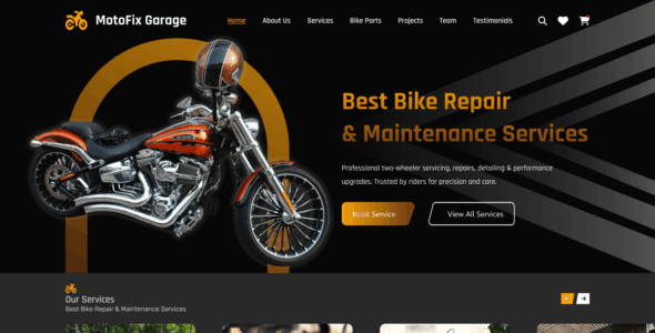 Bike Repair Garage (WordPress)