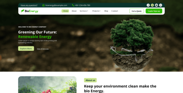 Bio Energy (WordPress)