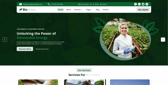 Bio Green Farm (WordPress)