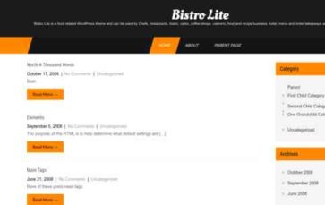 Bistro Lite (screenshot desktop)