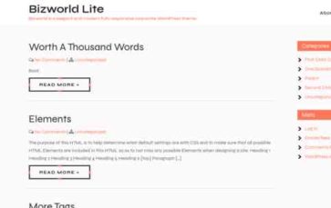 Bizworld Lite (screenshot desktop)