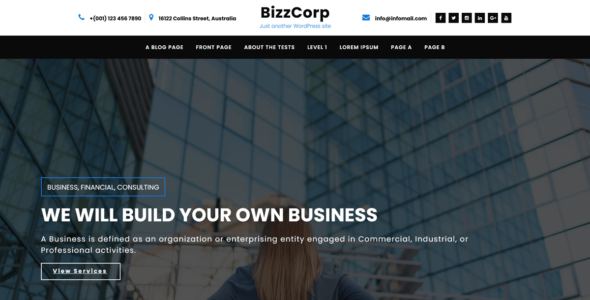 Bizzcorp Lite (WordPress)