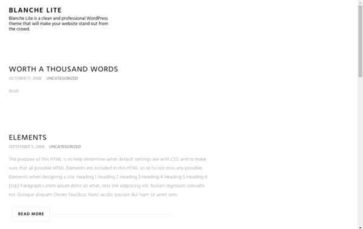 Blanche Lite (screenshot desktop)