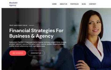 Blockskit Agency (screenshot desktop)