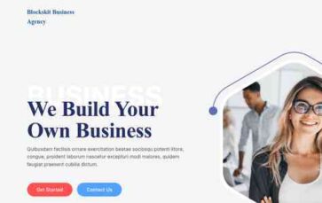Blockskit Business Agency (screenshot desktop)