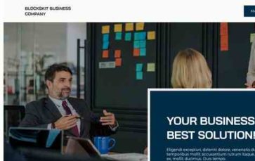 Blockskit Business Company (screenshot desktop)