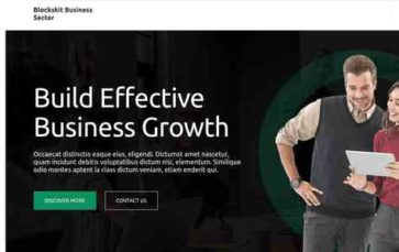 Blockskit Business Sector (screenshot desktop)