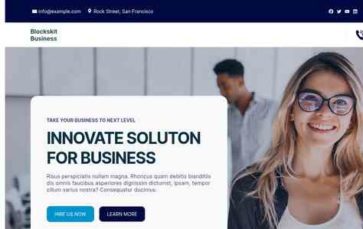 Blockskit Business (screenshot desktop)