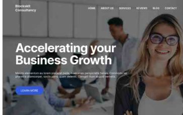 Blockskit Consultancy (screenshot desktop)