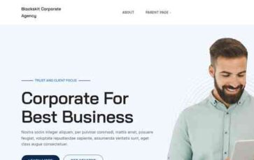 Blockskit Corporate Agency (screenshot desktop)