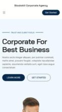 Blockskit Corporate Agency (screenshot mobile)