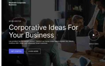 Blockskit Corporate Business (screenshot desktop)