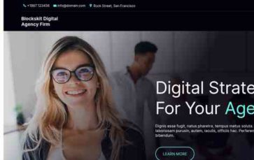 Blockskit Digital Agency Firm (screenshot desktop)