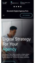 Blockskit Digital Agency Firm (screenshot mobile)