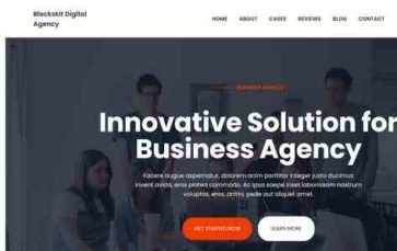 Blockskit Digital Agency (screenshot desktop)