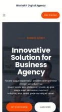 Blockskit Digital Agency (screenshot mobile)