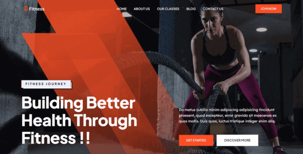 Blockskit Fitness (WordPress)
