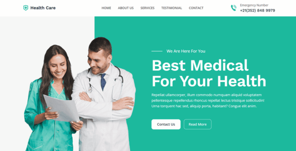 Blockskit Health Care (WordPress)