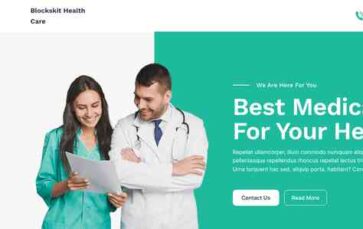 Blockskit Health Care (screenshot desktop)