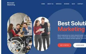 Blockskit Marketing (screenshot desktop)