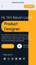 Blockskit Portfolio (screenshot mobile)