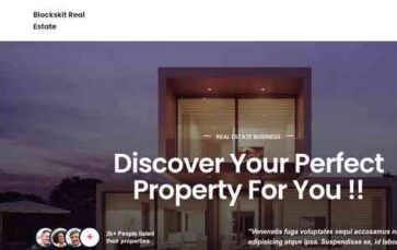 Blockskit Real Estate (screenshot desktop)