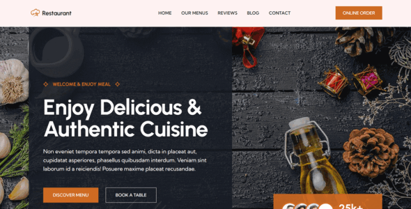 Blockskit Restaurant (WordPress)