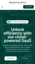 Blockskit Saas Startup (screenshot mobile)