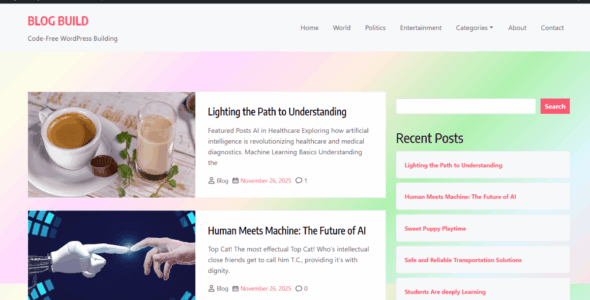 Blog Build Lite (WordPress)